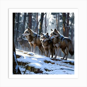 Wolf Pack 2 Art Print