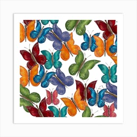 Color Butterflies Art Print