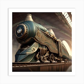 opulent style for steampunk travel Art Print