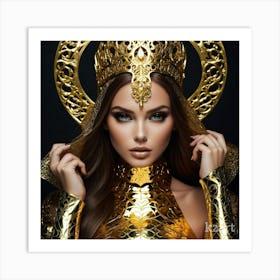 Golden Goddess 1 Art Print