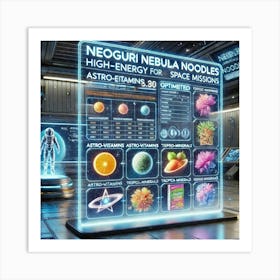 Nutritional Info Scifi Art Print