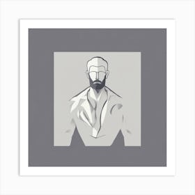 Portrait Of A Man 3 Art Print