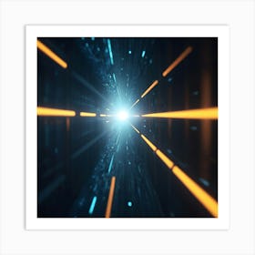 Futuristic Tunnel Art Print