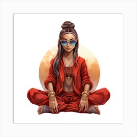 Yoga Girl Art Print