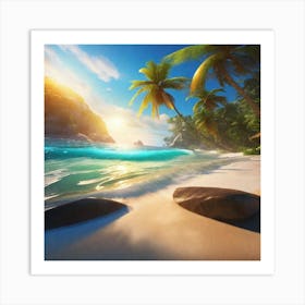 Beach Scene 6 Art Print