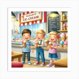 Ice Cream Shop Art Print