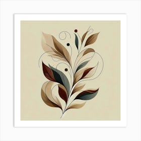 Abstract Floral Design Art Print