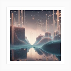 Abstract Landscape 1 Art Print