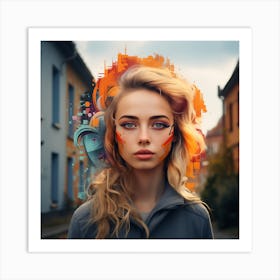 Portrait Of A Young Woman Art Print