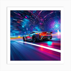 Futuristic Car Art Print