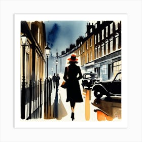 London Street Scene 11 Art Print