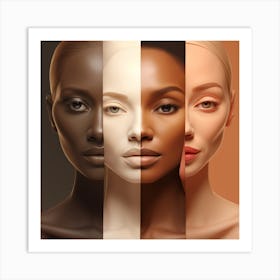 Multi Racial Woman Art Print