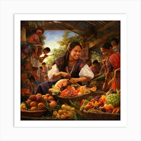 Fruit Market Art Print