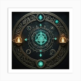 Circle Of Lights Art Print