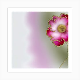 Pink Anemone Flower Art Print