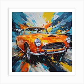 Abstract art car Art Print