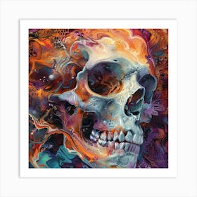 Skull Painting 16 Art Print