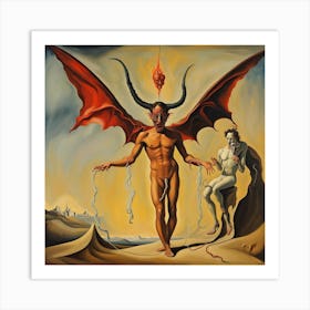 Devil And Demon 1 Art Print