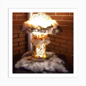 Atomic Bomb Lamp Art Print