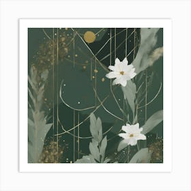 Abstract Floral Painting 5 Art Print