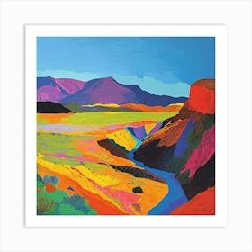 Colourful Abstract Ambor National Park Bolivia 2 Art Print