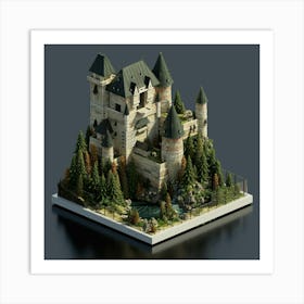 Castle In The Woods Art Print