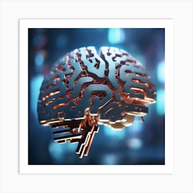 Abstract Brain 1 Art Print