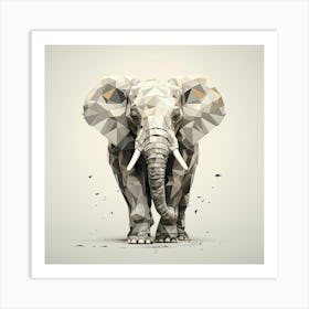 Abstract Elephant Art Print