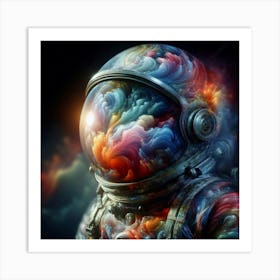 Astronaut In Space 1 Art Print