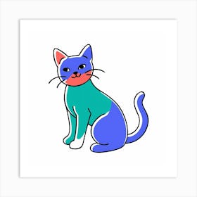 Cartoon Cat Affiche