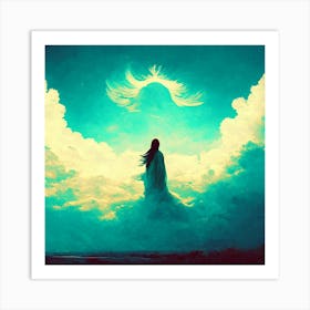 Angel In The Sky 3 Art Print