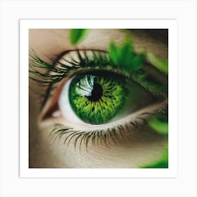 Green Eye 3 Art Print