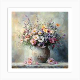 Flowers In A Vase 24 Art Print