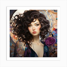 Beautiful Women Series Art Print