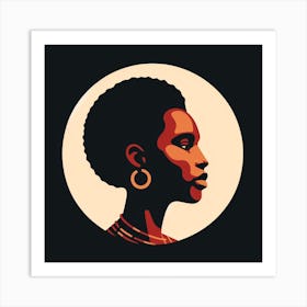 Portrait Of African Woman 1 Art Print