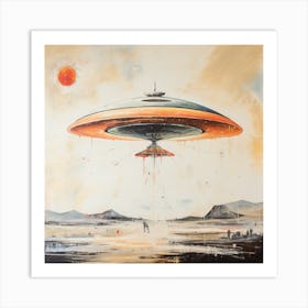 Alien Spaceship 1 Art Print