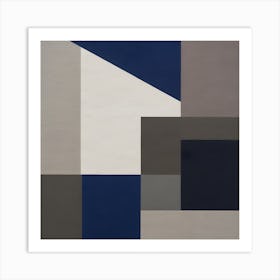 'Blue Squares' Art Print