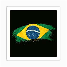 Flag Brazil Country Symbol Art Print