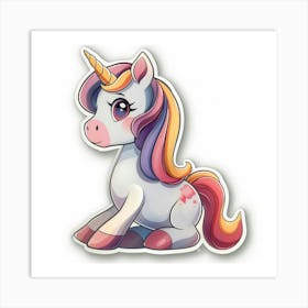 Unicorn Sticker 35 Art Print