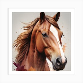 Horse Portrait Art Print