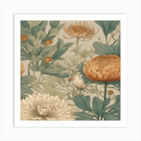 Chrysanthemums 1 Art Print