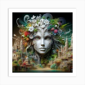 City Of Flowers Art Print