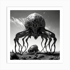 Alien Octopus Art Print