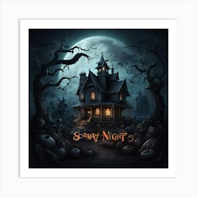 Scary Night 3 Art Print