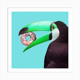 Sweet Toucan Square Art Print