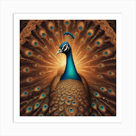 Peacock 56 Art Print