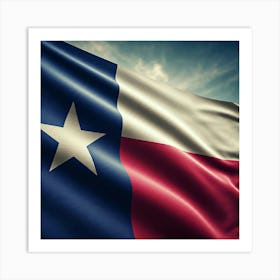 Texas Flag Art Print