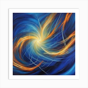 Blue Vortex Art Print