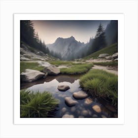 Mountain Stream 5 Art Print
