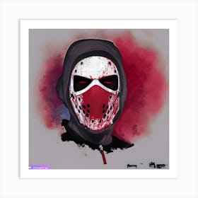 Eminem Jason mask Art Print